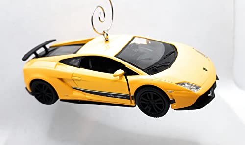 Lamborghini Gallardo LP 570-4 Superleggera Yellow Large Christmas Ornament