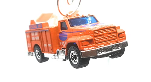 GMC Utility Truck Orange Christmas Ornament