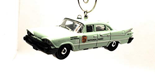 1959 Dodge Coronet National Park Forest Ranger  Green Christmas Ornament