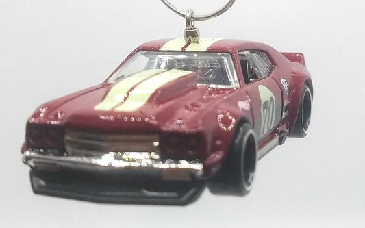 1970 Chevrolet Chevelle SS Red/White Stripes Christmas Ornament
