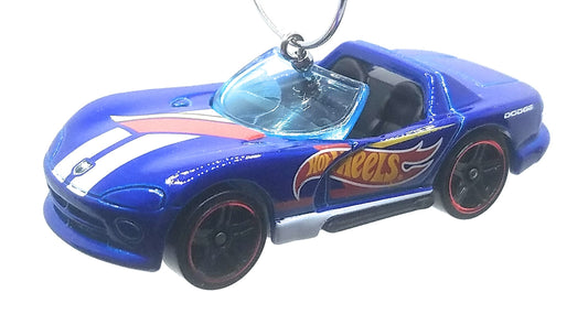 Dodge Viper RT/10 Convertible Blue Red White Christmas Ornament