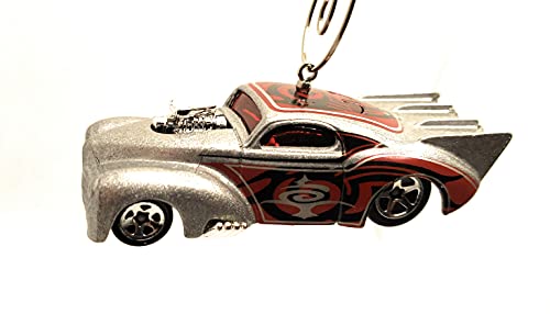 1941 Willys Coupe Silver Christmas Ornament