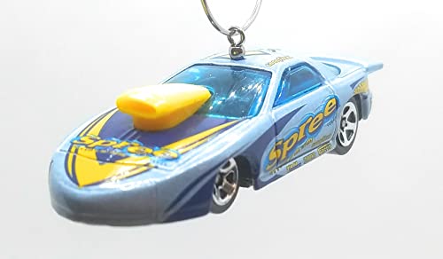 Pro Stock Pontiac Firebird Spree Blue Yellow Christmas Ornament