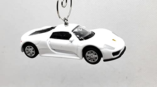 Porsche 918 Spyder White Christmas Ornament