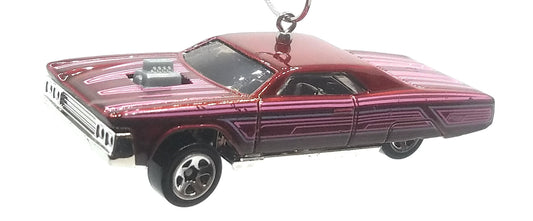 1960's Lowrider Custom Red Pinstripes Christmas Ornament