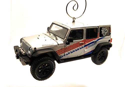 2017 for Jeep Wrangler JK 150 Years BFGoodrich Large  1:43 Silver Christmas Ornament