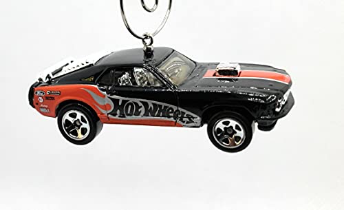 Ford Mustang Mach 1 Black Red Christmas Ornament