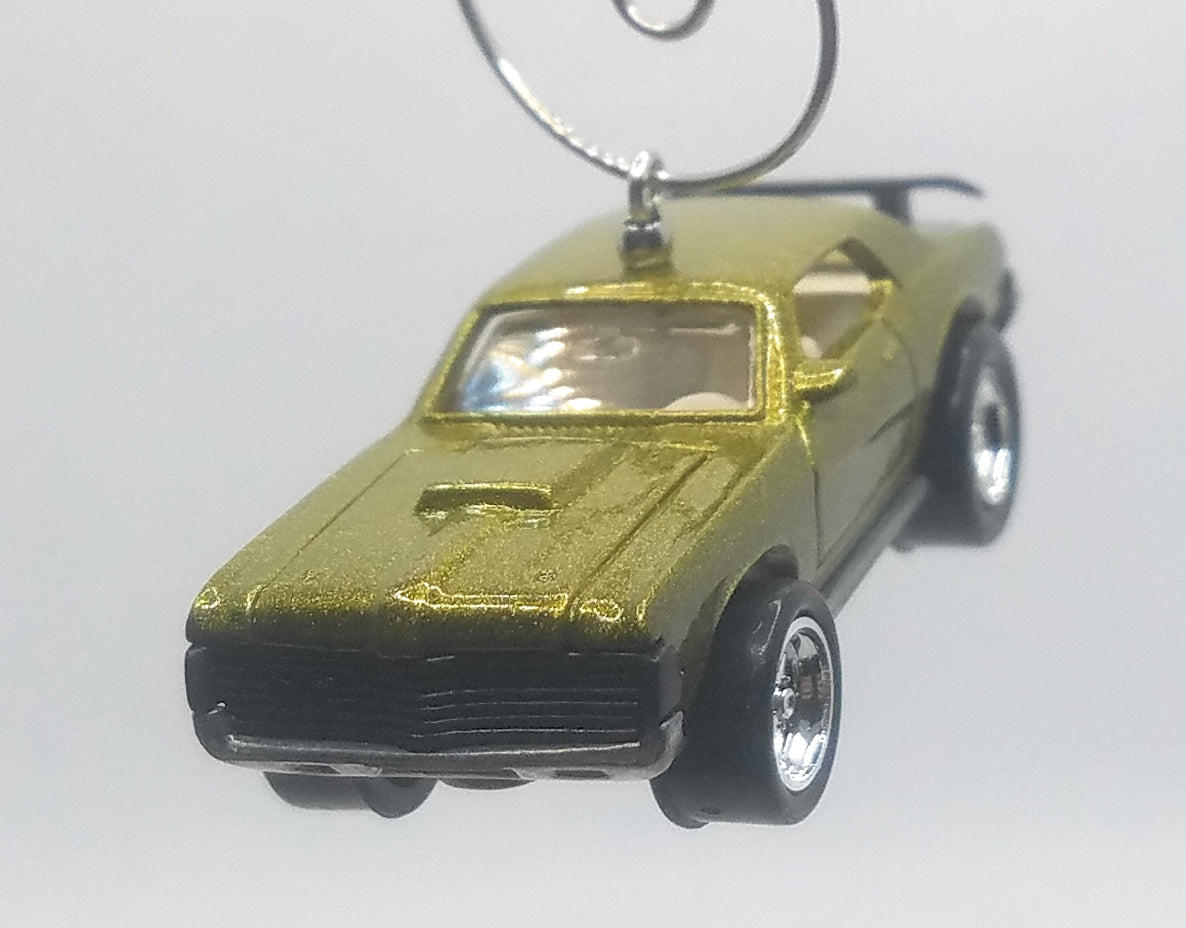 Mercury Cougar Olive Green Alley Cat Christmas Ornament