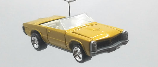 1965 Pontiac GTO Gold/White Interior Christmas Ornament