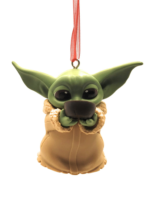 Baby Yoda w/ Bowl Grogu Mandalorian Star Wars Custom  Christmas Ornament