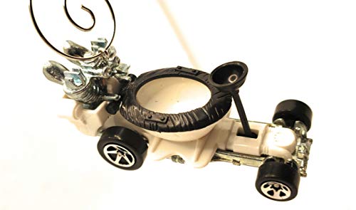 Toilet Bowl Car  White Christmas Ornament