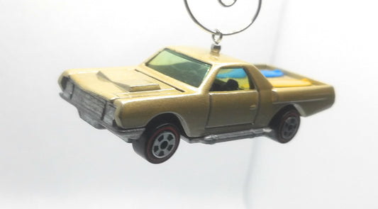 Chevy El Camino Beige Surf Boards Christmas Ornament