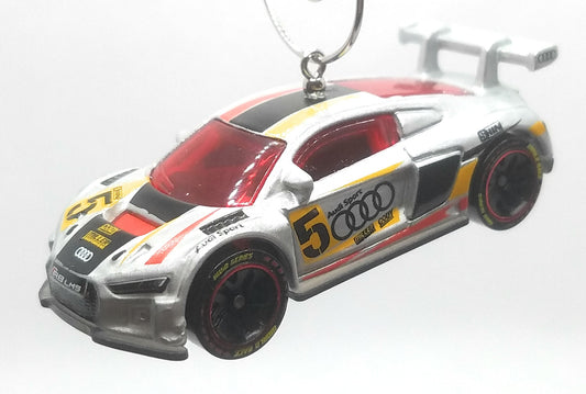 Audi R8 LMS Grey Black Red Yellow Christmas Ornament