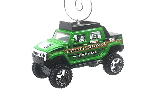 Hummer T2 Green Christmas Ornament