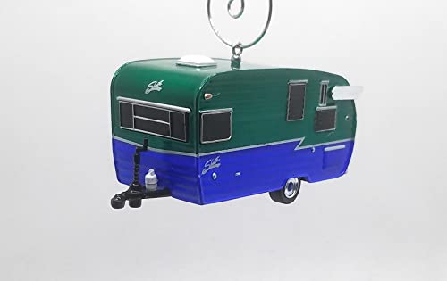 Ltd Ed 1962 Shasta Airflyte Green Blue Christmas Ornament