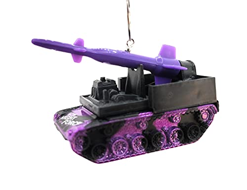 Rocket Launcher Purple Christmas Ornament
