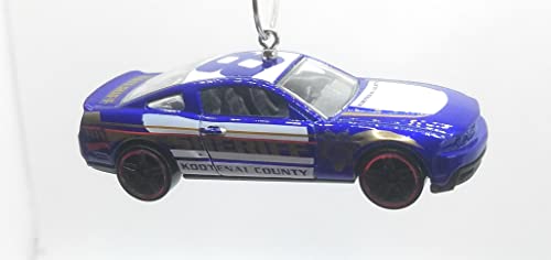 2010 Ford Mustang GT Sheriff Purple White Christmas Ornament