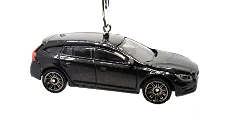 Volvo V60 Black Christmas Ornament