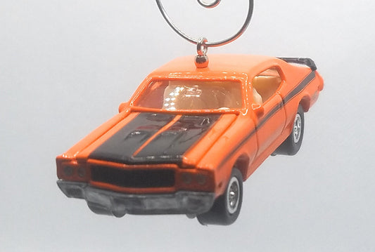 1970 Buick GSX Orange/Black Stripes Christmas Ornament