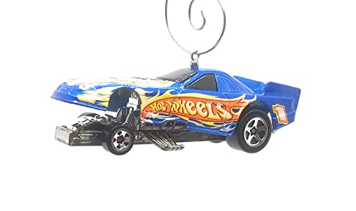 Ford Mustang Funny Car Blue Type 1 Christmas Ornament