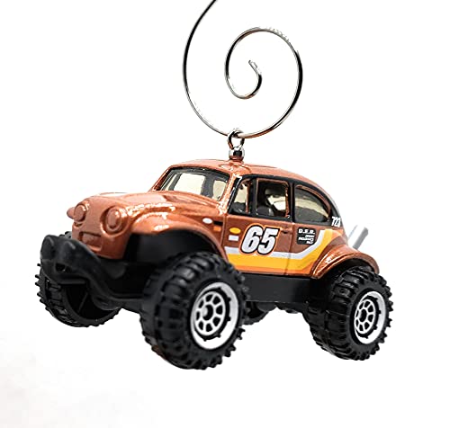 Volkswagen Baja Bug Beetle Brown Christmas Ornament