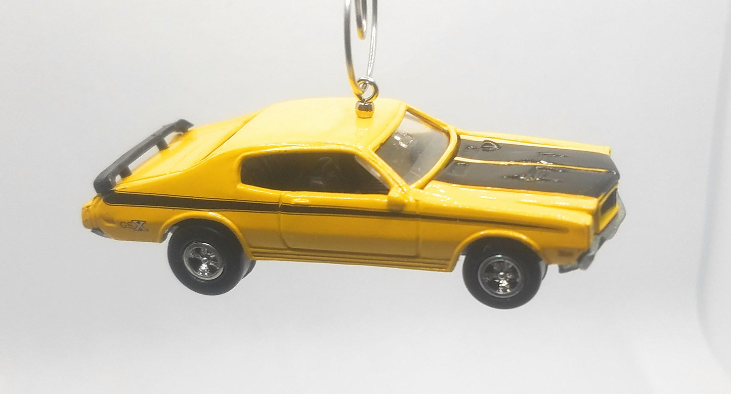 1970 Buick GSX Yellow Black Christmas Ornament