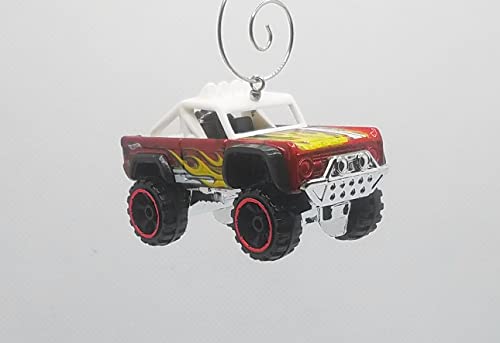 Ford Bronco Offroad Red White Christmas Ornament