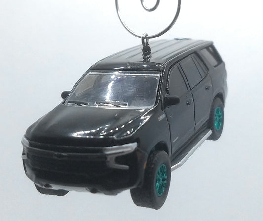 2021 Chevy Tahoe Z71 Black/Green Rims Ltd Ed Christmas Ornament