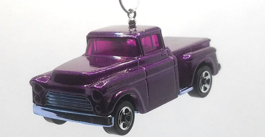 1956 Flashrider Chevy Taskforce Purple Christmas Ornament