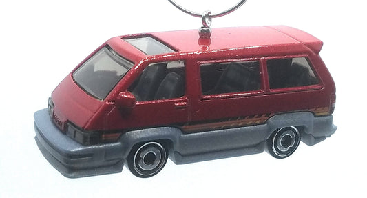 1986 Toyota Van Red Grey Christmas Ornament