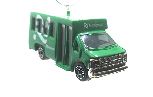 Chevy Transport Shuttle Bus Green Christmas Ornament