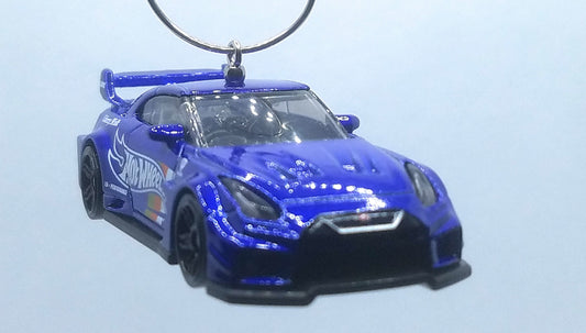 Nissan 35GT-RR Ver 2 Blue/White Decal Christmas Ornament