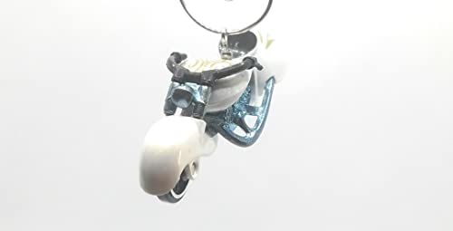 W-oozie Motorcycle White Gold Patterns Christmas Ornament