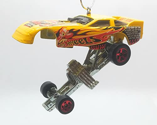 Ford Probe Funny Car Yellow Red Christmas Ornament