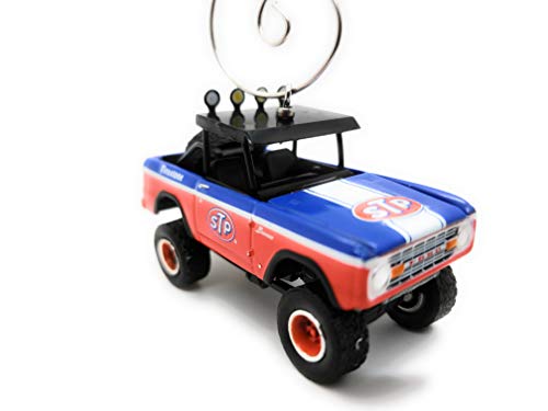 1975 Ford Bronco SUV Custom  Diecast STP Christmas Ornament