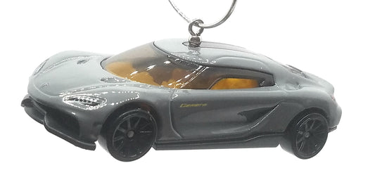 Keonigsegg Gemera Grey Black Christmas Ornament