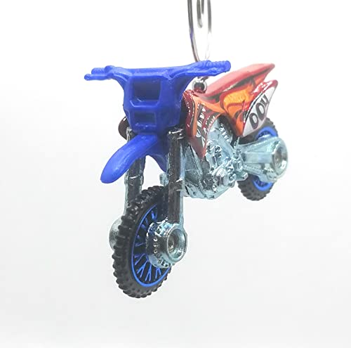 HW450F Dirtbike Motorcycle Blue Red Christmas Ornament