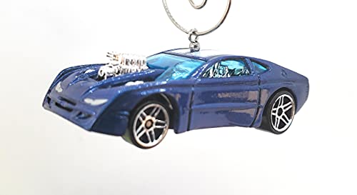 Diecast  Overbored Chevy Chevelle SS Blue Christmas Ornament