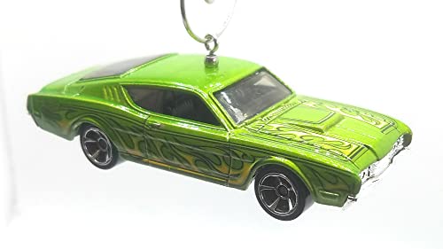 1969 Mercury Cyclone Green Flames Christmas Ornament