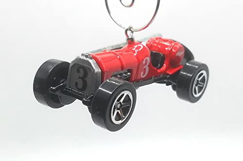Old #3 Antique Race Car Red Christmas Ornament